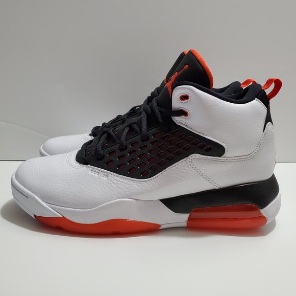 jordan black and orange shoes